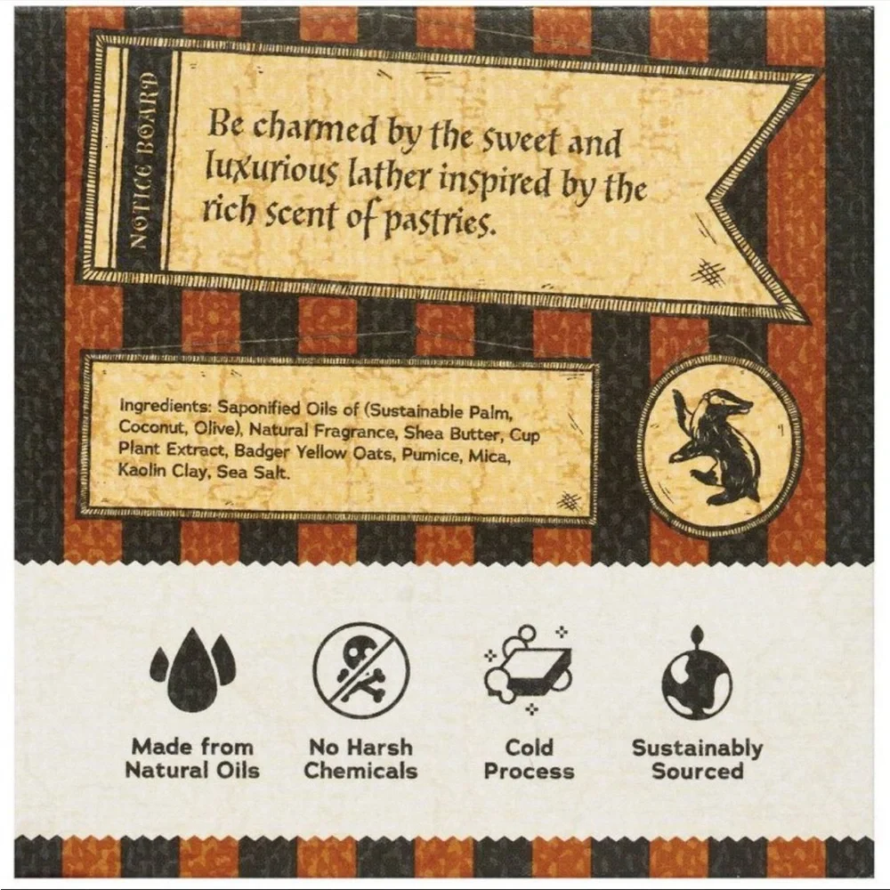 Hufflepuff Lather of the Loyal Limited Edition All Natural Soap Bar Gold NWT